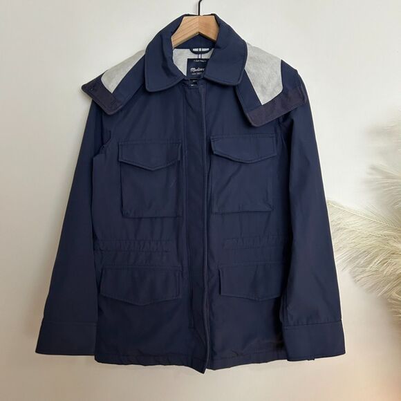 Madewell Water Resistant Rain Anorak Field Jacket - Picture 1 of 12